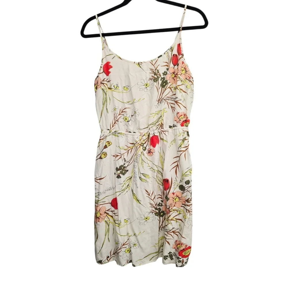 Old Navy Floral Sundress Size M Elastic Waist‎ Cottagecore Boho Casual Summer